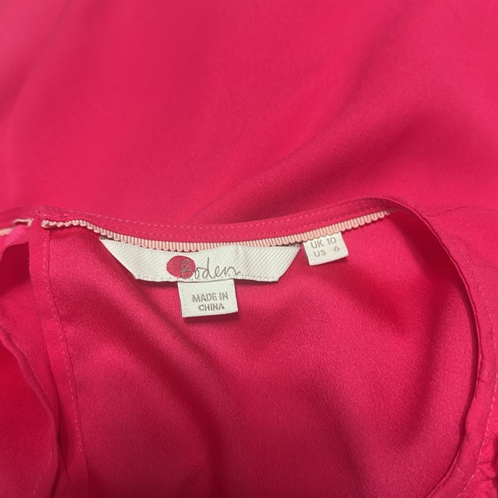 BODEN Pink Ruffled Blouse - Picture 4 of 5